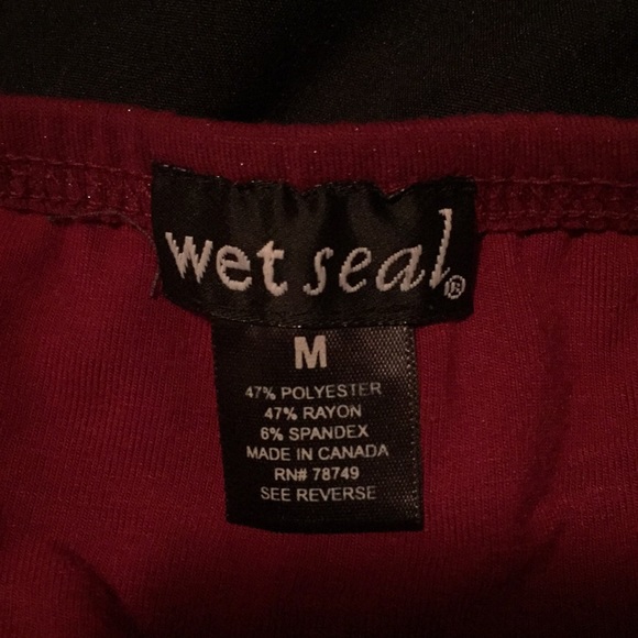 Wet seal red sparkle tube top - Picture 4 of 5